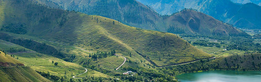 A photo of the mountains in North Sumatra.