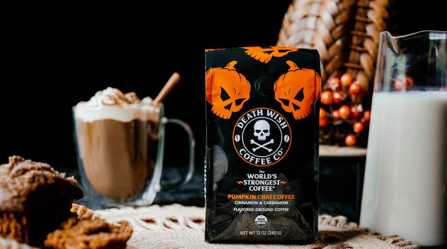 2019 Death Wish Coffee outlet Company Cauldron Aged Halloween Pumpkin Mug #2594/3500