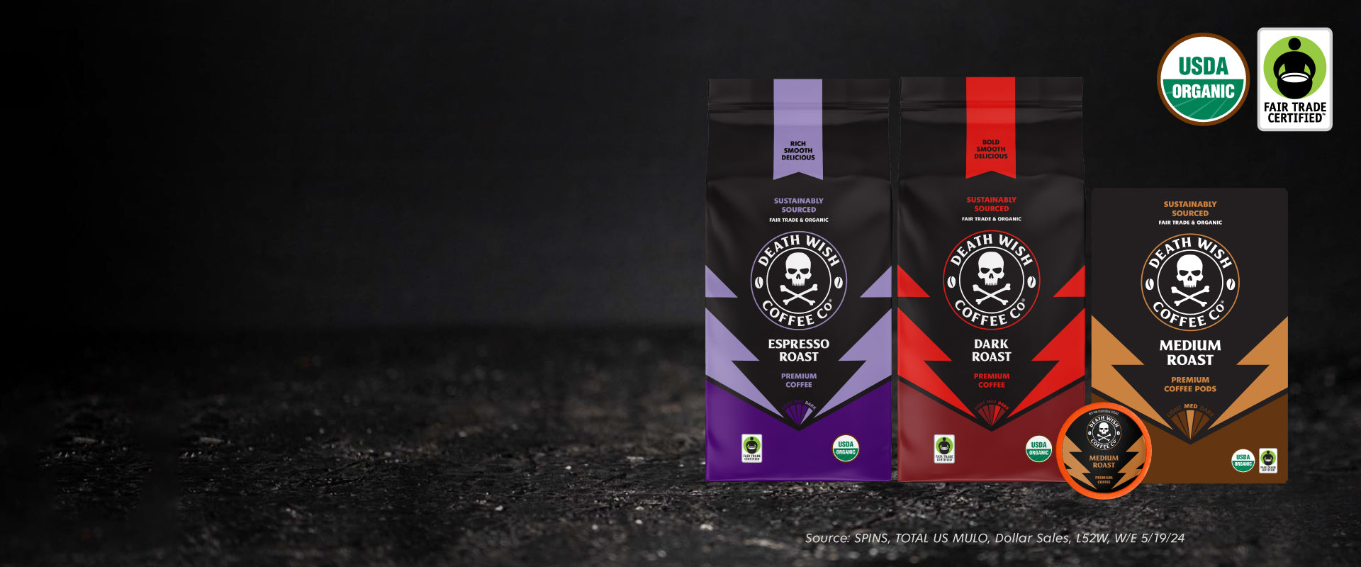 Death Wish Coffee - #1 Organic and #1 Fair Trade Coffee Brand