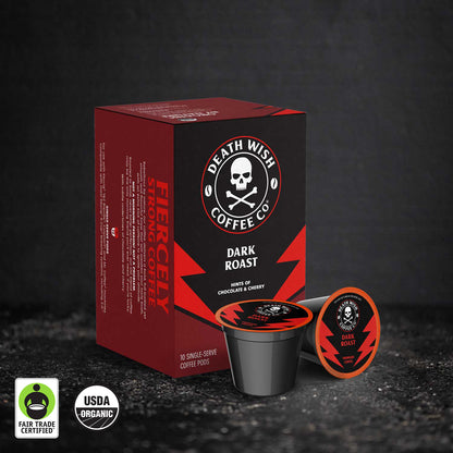 Fiercely Strong Coffee  Dark Roast Death Cups – Death Wish Coffee Company