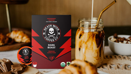 Death Wish Coffee Dark Roast Single-Serve Pods.