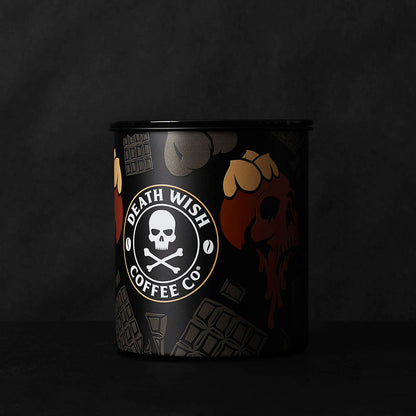 Death Wish Coffee - Chocolate Hazelnut Canister - Side