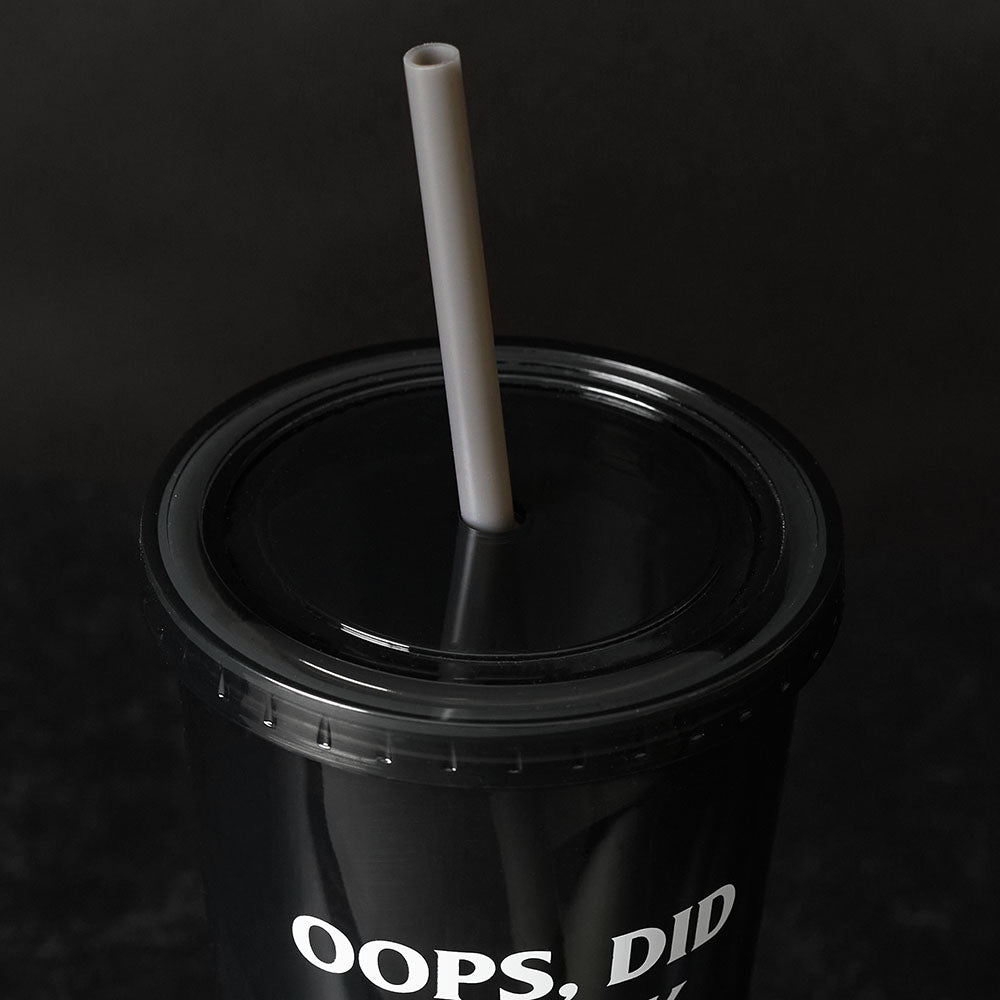 Death Wish Coffee Meme Tumbler - Lid Detail