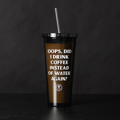 Death Wish Coffee Meme Tumbler - Front