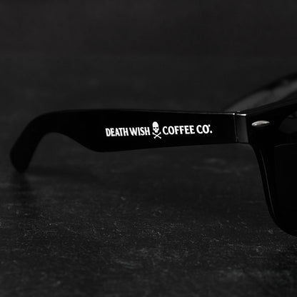 Death Wish Coffee Stay Shady Polarized Sunglasses - Logo Detail