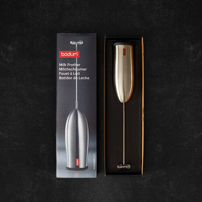 Bodum Milk Frother with packaging.