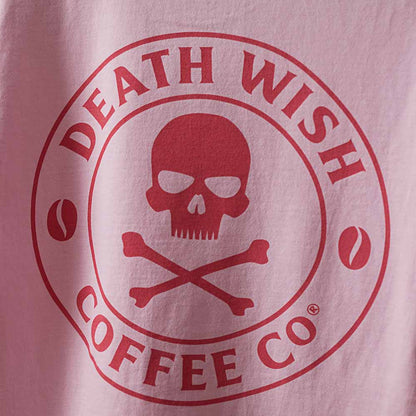 Death Wish Coffee Pink Logo Tee - Logo Detail