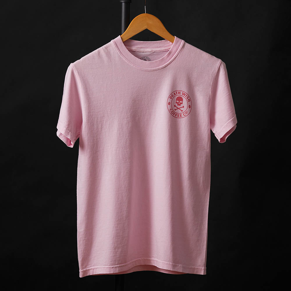 Death Wish Coffee Pink Logo Tee - Front