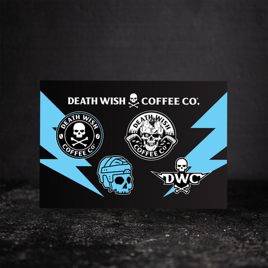 Death Wish Coffee Ice Breaker Sticker Sheet