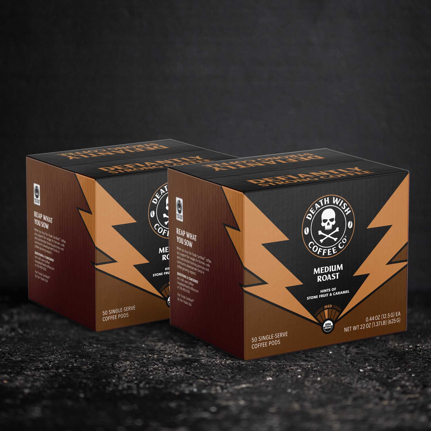 Defiantly Strong Coffee | Medium Roast Death Cups – Death Wish Coffee ...