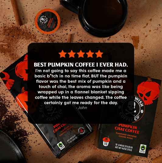 Shop the best pumpkin coffee you'll ever have.