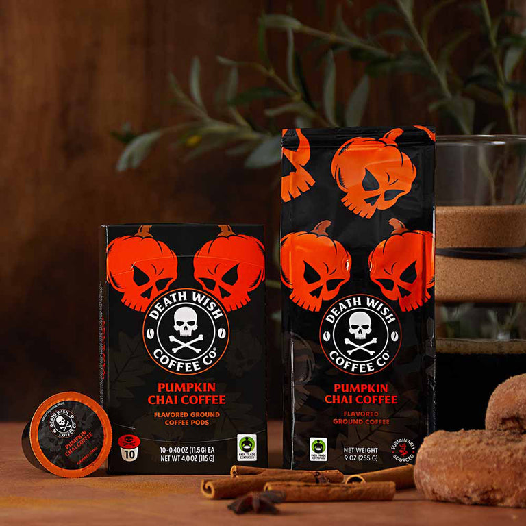 Death Wish Coffee Pumpkin Chai Flavored Coffee