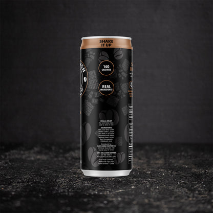 The right side of the Death Wish Coffee Mocha Latte Can.