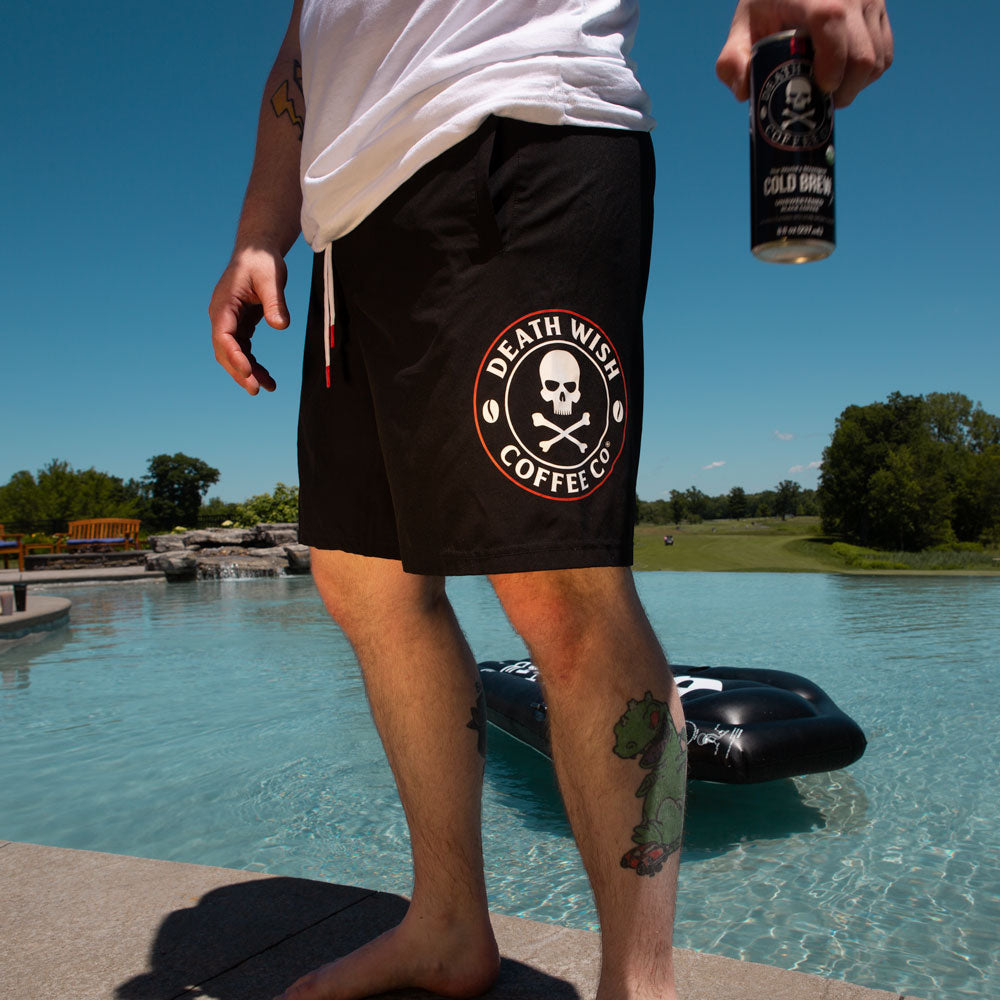 Skull and crossbones swim on sale trunks